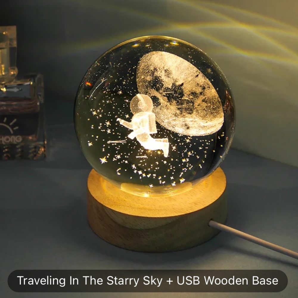 Astronaut Globe Night Light